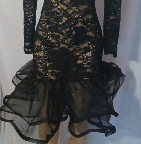 Sexy stretch lace cocktail dress New S/M - Picture 2 of 5